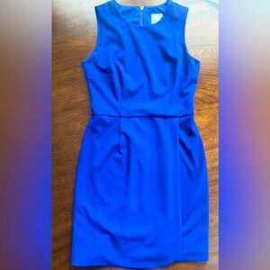 Vince Camuto Crepe Shift Dress - Cobalt Blue - Size 2